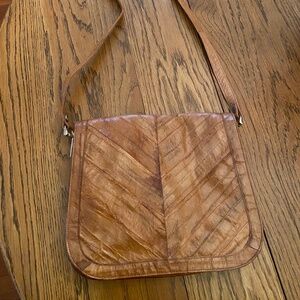 Vintage Genuine Eel Skim Shoulder Bag Made in Korea